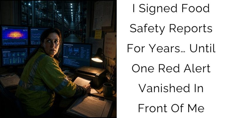 I Signed Food Safety Reports For Years… Until One Red Alert Vanished In Front Of Me