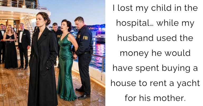 I lost my child in the hospital… while my husband used the money he would have spent buying a house to rent a yacht for his mother.