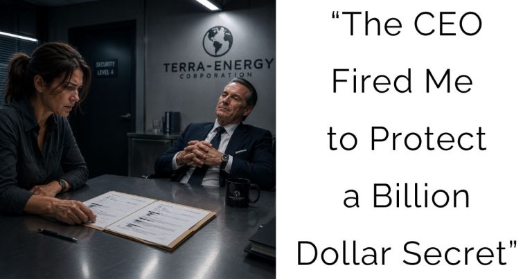 “The CEO Fired Me to Protect a Billion-Dollar Secret”
