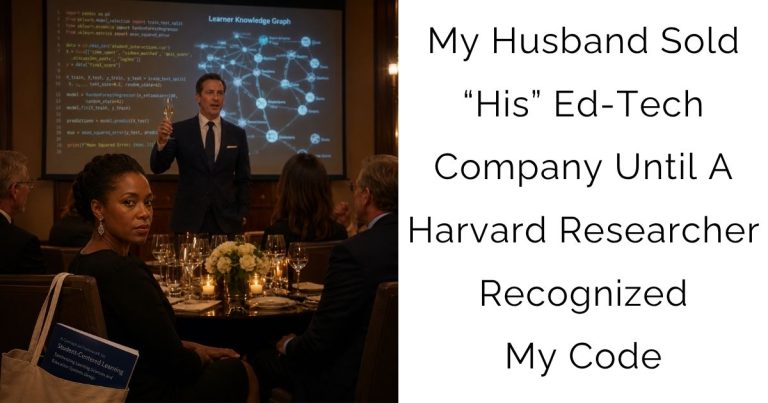 My Husband Sold “His” Ed-Tech Company — Until A Harvard Researcher Recognized My Code