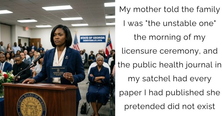 My mother told the family I was “the unstable one” the morning of my licensure ceremony, and the public health journal in my satchel had every paper I had published she pretended did not exist
