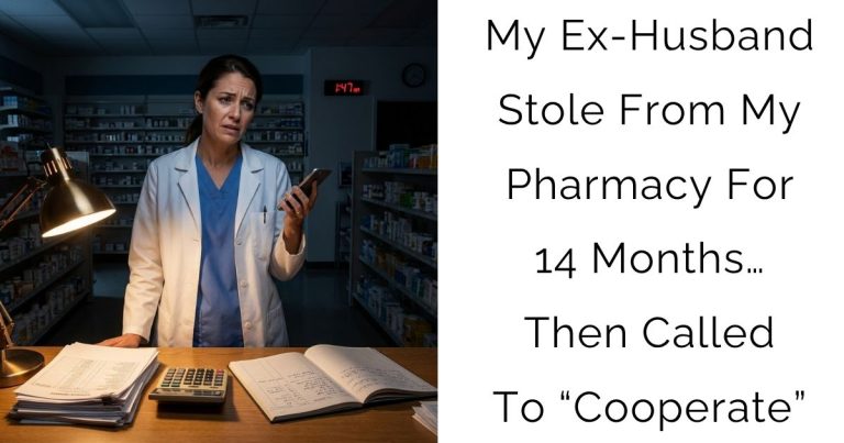 My Ex-Husband Stole From My Pharmacy For 14 Months… Then Called To “Cooperate”