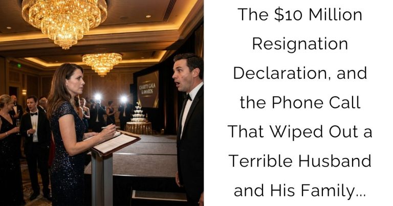 The $10 Million Resignation Declaration, and the Phone Call That Wiped Out a Terrible Husband and His Family…