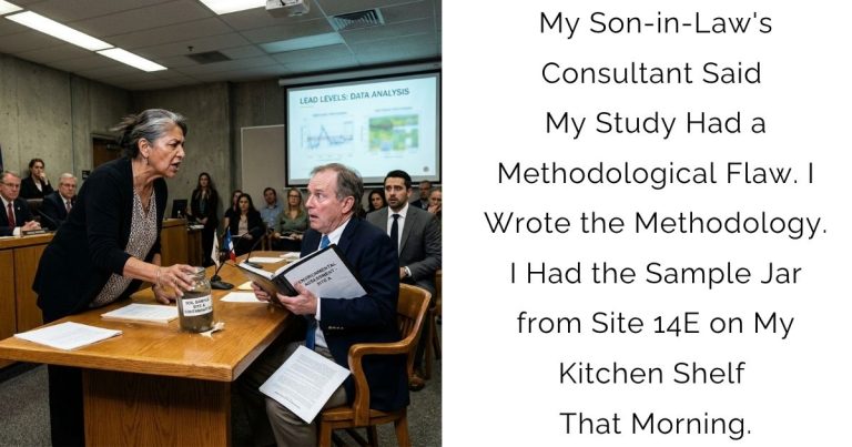 My Son-in-Law’s Consultant Said My Study Had a Methodological Flaw. I Wrote the Methodology. I Had the Sample Jar from Site 14E on My Kitchen Shelf That Morning.