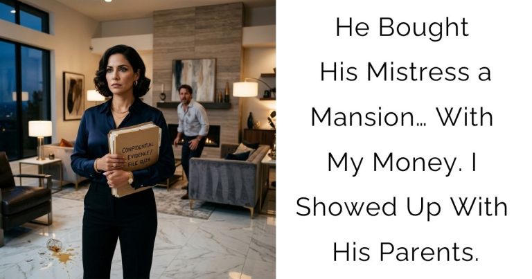 He Bought His Mistress a Mansion… With My Money. I Showed Up With His Parents.