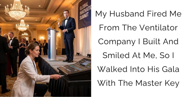 My Husband Fired Me From The Ventilator Company I Built And Smiled At Me, So I Walked Into His Gala With The Master Key