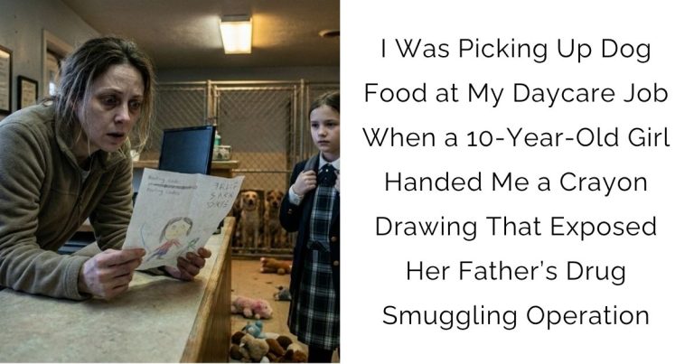 I Was Picking Up Dog Food at My Daycare Job When a 10-Year-Old Girl Handed Me a Crayon Drawing That Exposed Her Father’s Drug Smuggling Operation