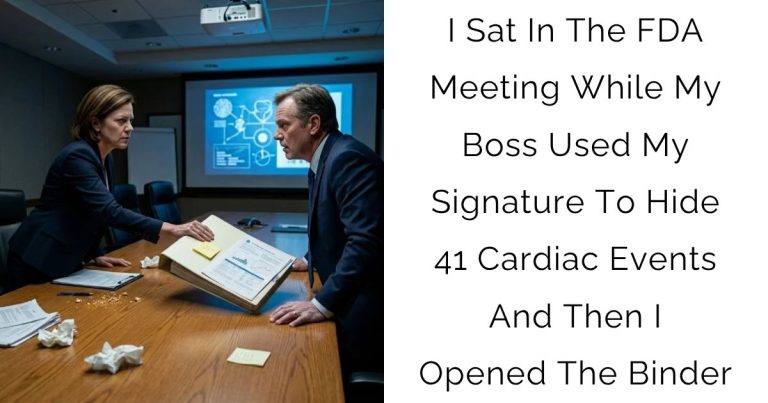 I Sat In The FDA Meeting While My Boss Used My Signature To Hide 41 Cardiac Events And Then I Opened The Binder