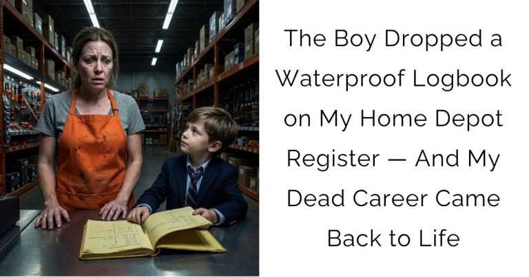 The Boy Dropped a Waterproof Logbook on My Home Depot Register — And My Dead Career Came Back to Life