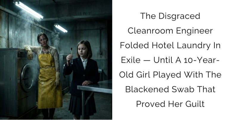 The Disgraced Cleanroom Engineer Folded Hotel Laundry In Exile — Until A 10-Year-Old Girl Played With The Blackened Swab That Proved Her Guilt