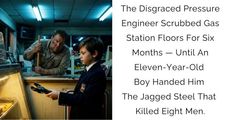 The Disgraced Pressure Engineer Scrubbed Gas Station Floors For Six Months — Until An Eleven-Year-Old Boy Handed Him The Jagged Steel That Killed Eight Men.