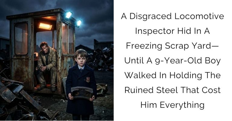 A Disgraced Locomotive Inspector Hid In A Freezing Scrap Yard—Until A 9-Year-Old Boy Walked In Holding The Ruined Steel That Cost Him Everything