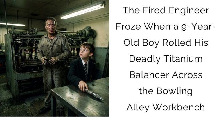 The Fired Engineer Froze When a 9-Year-Old Boy Rolled His Deadly Titanium Balancer Across the Bowling Alley Workbench