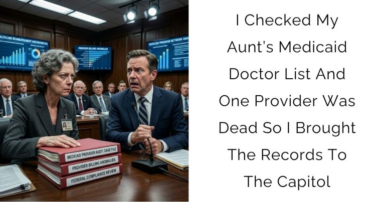 I Checked My Aunt’s Medicaid Doctor List And One Provider Was Dead So I Brought The Records To The Capitol