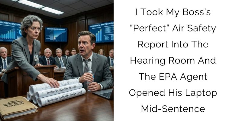 I Took My Boss’s “Perfect” Air Safety Report Into The Hearing Room And The EPA Agent Opened His Laptop Mid-Sentence