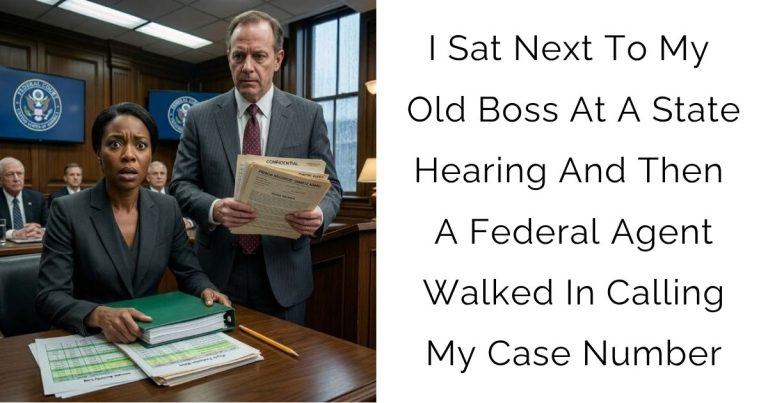 I Sat Next To My Old Boss At A State Hearing And Then A Federal Agent Walked In Calling My Case Number