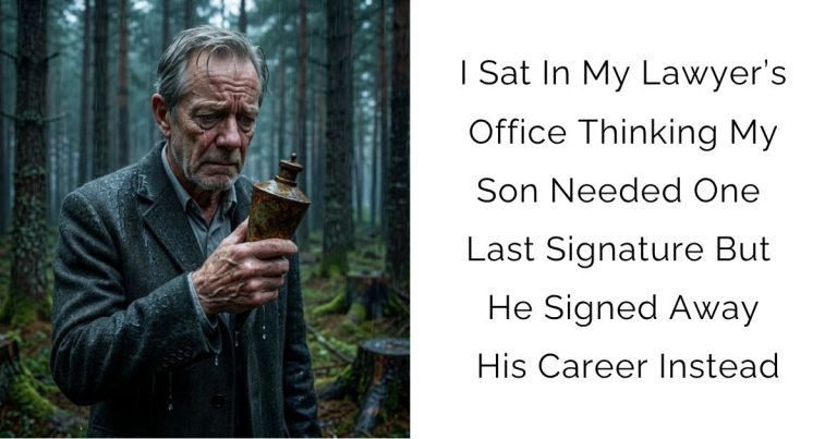 I Sat In My Lawyer’s Office Thinking My Son Needed One Last Signature But He Signed Away His Career Instead
