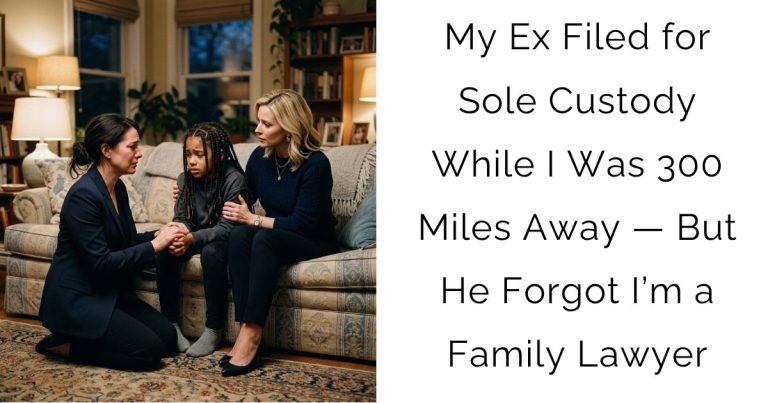 My Ex Filed for Sole Custody While I Was 300 Miles Away — But He Forgot I’m a Family Lawyer