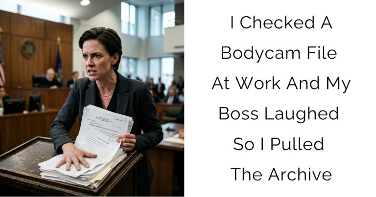 I Checked A Bodycam File At Work And My Boss Laughed So I Pulled The Archive