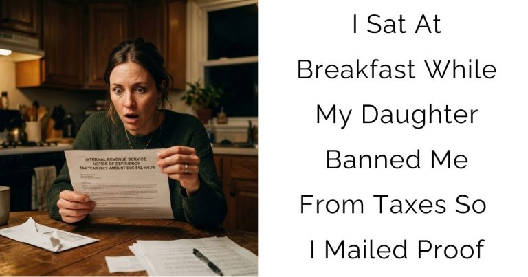 I Sat At Breakfast While My Daughter Banned Me From Taxes So I Mailed Proof