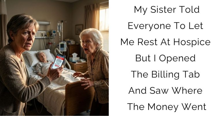 My Sister Told Everyone To Let Me Rest At Hospice But I Opened The Billing Tab And Saw Where The Money Went