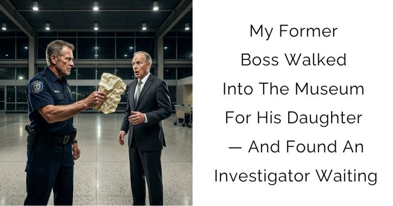 My Former Boss Walked Into The Museum For His Daughter — And Found An Investigator Waiting