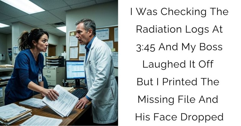 I Was Checking The Radiation Logs At 3:45 And My Boss Laughed It Off But I Printed The Missing File And His Face Dropped