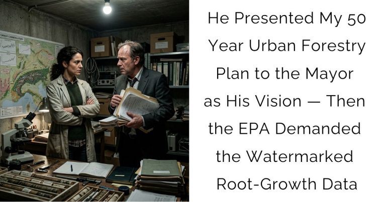 He Presented My 50-Year Urban Forestry Plan to the Mayor as His Vision — Then the EPA Demanded the Watermarked Root-Growth Data