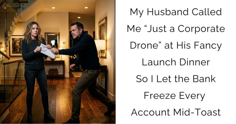 My Husband Called Me “Just a Corporate Drone” at His Fancy Launch Dinner So I Let the Bank Freeze Every Account Mid-Toast