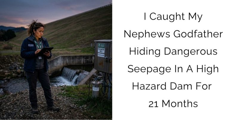 I Caught My Nephews Godfather Hiding Dangerous Seepage In A High Hazard Dam For 21 Months