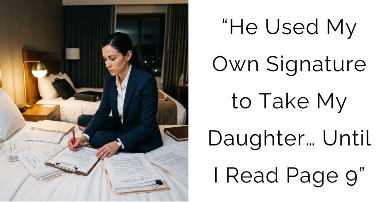 “He Used My Own Signature to Take My Daughter… Until I Read Page 9”
