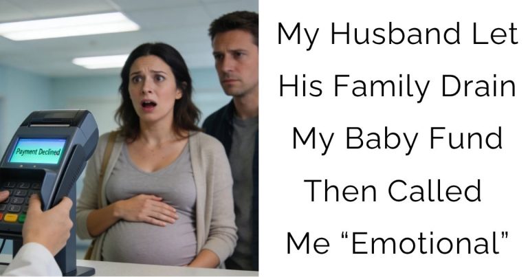My Husband Let His Family Drain My Baby Fund — Then Called Me “Emotional”