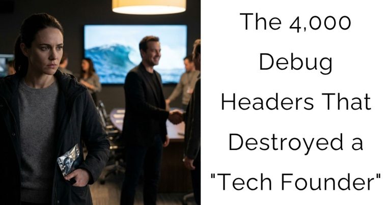 The 4,000 Debug Headers That Destroyed a “Tech Founder”