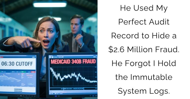 He Used My Perfect Audit Record to Hide a $2.6 Million Fraud. He Forgot I Hold the Immutable System Logs.