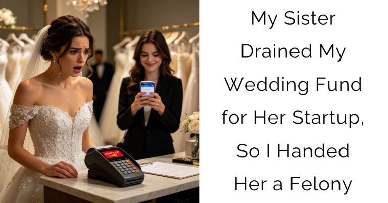 My Sister Drained My Wedding Fund for Her Startup, So I Handed Her a Felony