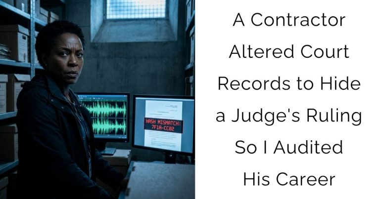 A Contractor Altered Court Records to Hide a Judge’s Ruling So I Audited His Career