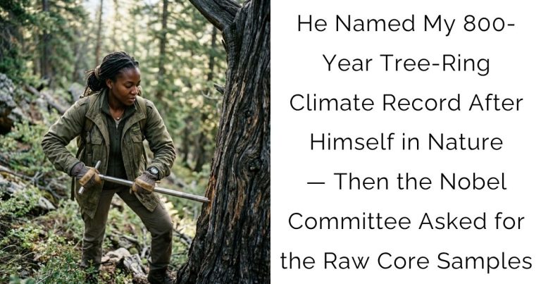 He Named My 800-Year Tree-Ring Climate Record After Himself in Nature — Then the Nobel Committee Asked for the Raw Core Samples