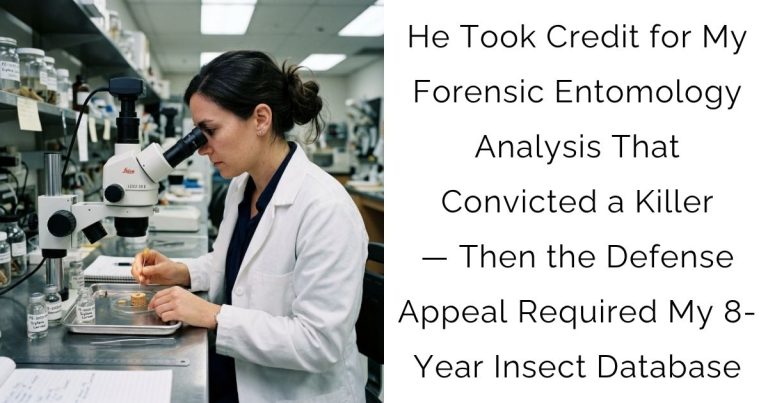 He Took Credit for My Forensic Entomology Analysis That Convicted a Killer — Then the Defense Appeal Required My 8-Year Insect Database