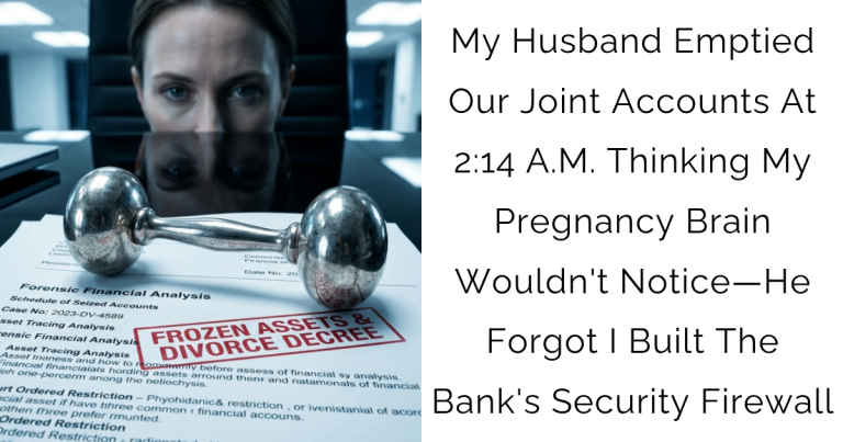  “My Husband Emptied Our Joint Accounts At 2:14 A.M. Thinking My Pregnancy Brain Wouldn’t Notice—He Forgot I Built The Bank’s Security Firewall”