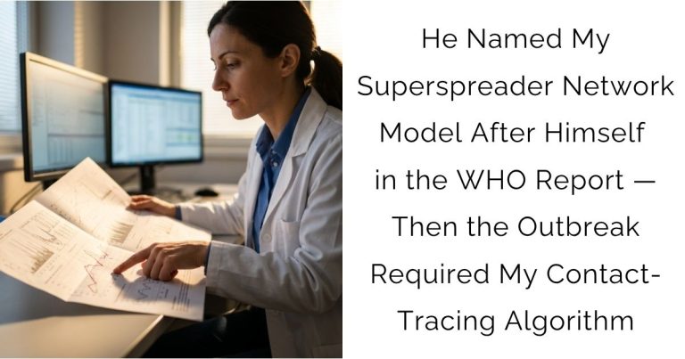 He Named My Superspreader Network Model After Himself in the WHO Report — Then the Outbreak Required My Contact-Tracing Algorithm