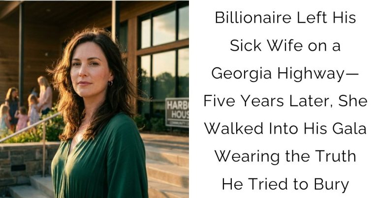 Billionaire Left His Sick Wife on a Georgia Highway—Five Years Later, She Walked Into His Gala Wearing the Truth He Tried to Bury