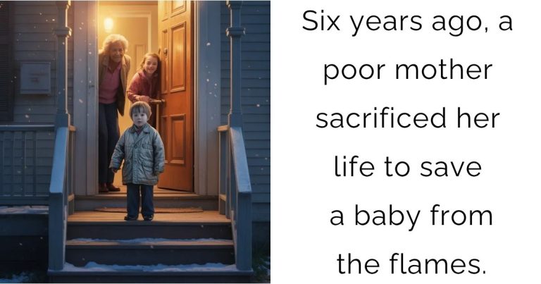 Six years ago, a poor mother sacrificed her life to save a baby from the flames.