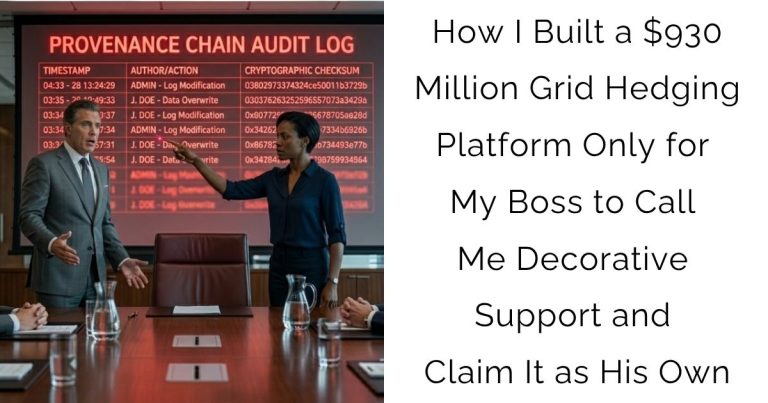How I Built a $930 Million Grid Hedging Platform Only for My Boss to Call Me Decorative Support and Claim It as His Own
