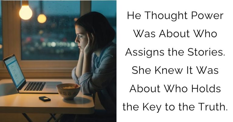 He Thought Power Was About Who Assigns the Stories. She Knew It Was About Who Holds the Key to the Truth.