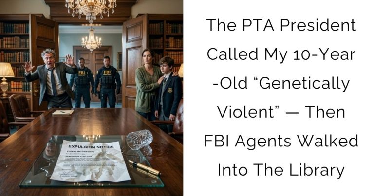 The PTA President Called My 10-Year-Old “Genetically Violent” — Then FBI Agents Walked Into The Library