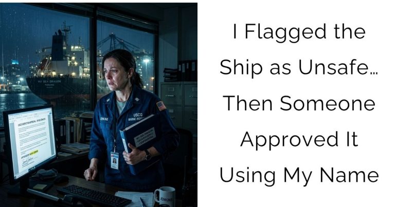 I Flagged the Ship as Unsafe… Then Someone Approved It Using My Name