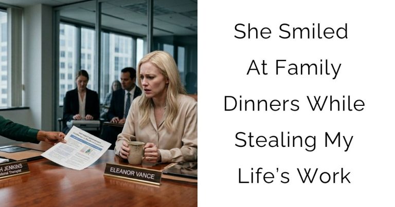 She Smiled At Family Dinners While Stealing My Life’s Work