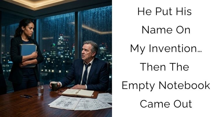 He Put His Name On My Invention… Then The Empty Notebook Came Out