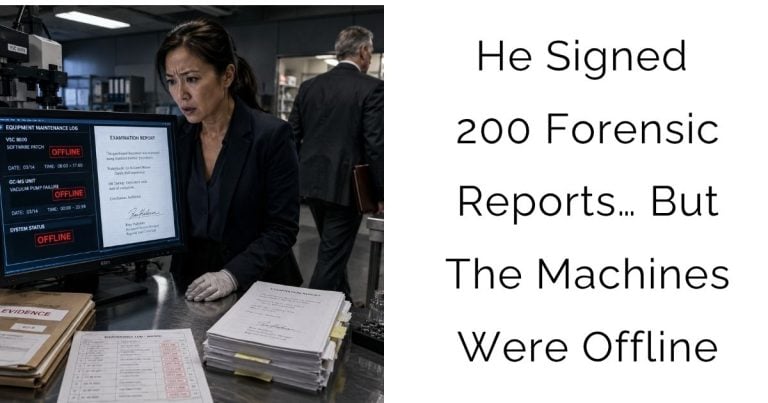 He Signed 200 Forensic Reports… But The Machines Were Offline
