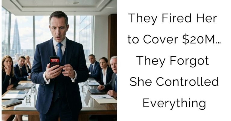 They Fired Her to Cover $20M… They Forgot She Controlled Everything